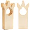 SODIAL 20 Pezzi di Maniglie per Porte In Legno Non Finite, Cartellini per Maniglie8224