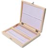 SODIAL Scatola Portaoggetti In Legno per 100 Vetrini da Microscopio H5F91754