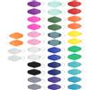 SODIAL 40 Pezzi Vintage Motel 20 Colori Hotel in Bianca Or8198
