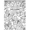 SODIAL Notebook Colorato 52 Fogli Popolari Flower Coloring Prodotto A Caldo 6397