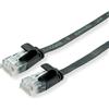 Roline Cavo di rete Roline/Value UTP CAT.6A 3m Flat Nero [21.99.0823]