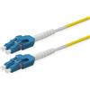 ROLINE Cavo in fibra ottica ROLINE duplex 9/125 µm OS2, LC/LC, LSOH, UNIBOOT, Slim, giallo, 1 m