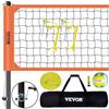VEVOR Sistema di Rete da Pallavolo Portatile per Esterni, Pali in Alluminio, Set da Pallavolo con Pallavolo in PVC, Borsa per Il Trasporto, Rete da Pallavolo Resistente per Cortile, Spiaggia, Prato