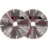 Einhell - Set di dischi da taglio diamantati originali da 150 mm come accessorio per fresa da parete (Ø 150 mm, 2 pezzi, foro da 22,2 mm, adatto per fresatrice Einhell TE-MA 1700)