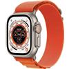 Apple Watch Ultra 2 (2023) | GPS + Cellular | argento | Alpine Loop arancione medio