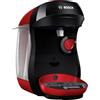 Bosch - Caffettiera Tassimo Happy Friendly, Fino a 70 bevande, OneTouch, INTELLIBREW™, Rosso, TAS103E