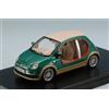 PremiumX FIAT 500 CASTAGNA EV "KHAMIS GHEDDAFI" 2009 GREEN/WOOD 1:43 Premiumx Auto Strada