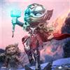 iron studios action figure mighty thor da thor love and thunder, 15cm