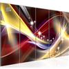 Quadri Moderni Soggiorno Astratti Tela XXL 5 Pezzi Camera da Letto Muro 200x80