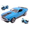 Maisto FORD MUSTANG MACH 1 1970 BLUE 1:18 Maisto Auto Stradali -I- Modellino Nuovo