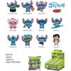 monogram action figure stitch s3 bag clip display blind box (24 pezzi)