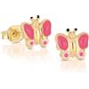 Gioielleria Lucchese Oro Orecchini Bambina Farfalla Oro Giallo 803321716621