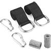 No 2X(2 Pezzi 1,5 M Kit di Cinghie per Altalena per Albero con 2 Moschettoni C7051