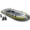 Intex 66334 Seahawk 4 gommone gonfiabile, barca a remi, barca da pesca, completo