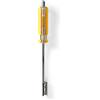 Nedis Chiave e cacciavite 2 in 1 F e strumento cacciavite, stringicavo coassiale per prese F difficili da raggiungere, manico in ABS, lunghezza albero 15,5 cm, giallo