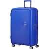 American Tourister Soundbox - Valigia Grande Rigida, 77 cm - Trolley con 4 Ruote, Serratura TSA, Espandibile & Leggera, 97/110L, (Cobalt Blue)