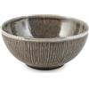 H&H Insalatiera in Stoneware Yucatan 23 cm - Colore Marrone - Design Minimal con Effetto Reactive e Texture Materiche - Perfetta per Insalate, Piatti Unici e Contorni - Adatta anche alla Ristorazione