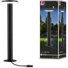 Paulmann 94312 Plug & Shine LED apparecchio per esterni bollard Plate incl. 1 lampada da 6,1 Watt dimmerabile IP44 antracite illuminazione da giardino plastica bianco caldo 3000 K