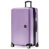 Hauptstadtkoffer - MITTE - Valigia grande rigida, estensibile, bagaglio con volume di espansione di 8 cm, TSA, 4 ruote a doppia ruota, 77 cm, 130 litri, Flieder