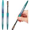 PCAORLEORS Kolinsky Pennello per Nail Art Acrilico con 100% Capelli di Visone Vergini e Manico in Alluminio, Pennello Gel Professionale per Applicare Bellezza Acrilica