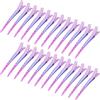 Bantoye - 24 fermagli per banconote, in metallo, antiruggine, 7,35 cm, con fori per acconciature, colorazione dei capelli, rosa sfumato