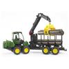 Bruder Gadget - Bruder: 2133 - John Deere 1210E Forwarder Trasporto 4 Tronchi C/Braccio