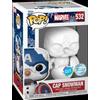 Funko Gadget - Marvel: Funko Pop! - Holiday - Captain America (As Snowman) (Vinyl Figu