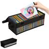 SODIAL 2 Pezzi Borsa per CD con Coperchio e Manico Porta CD Trasparente Portatile V8O1