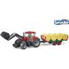 Bruder Gadget - Bruder: 3198 - Trattore Case Ih Optum 300 Cvx Con Benna E Rimorchio Por
