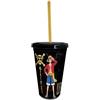 ABYstyle Gadget - One Piece: Luffy & Zoro (Tumbler With Straw 470Ml / Bicchiere Con Cannu