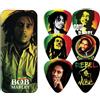 BOB MARLEY Guitar Picks 6 Pack Tin Box Rasta OFFICIAL MERCHANDISE