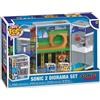 Funko Gadget - Sonic: Funko Pop! Bitty Boxes - Sonic - 2 Diorama Set - Funko