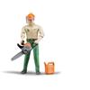 Bruder Gadget - Bruder: 60030 - Personaggio Boscaiolo Con Accessori - Bruder