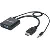 MANHATTAN Adattatore/connettore - Video - Cavo Convertitore Da Hdmi A Vga Con Audio E M...