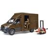 Bruder Gadget - Bruder: 2678 - Mb Sprinter Ups Con Personaggio E Transpallet Manuale -