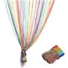 ElevaPulse Tende Colore Arcobaleno 100 x 200 Cm, Tenda Antimosche per Porta Esterna Glitterata