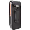 caseroxx Borsa in pelle con clip da cintura per Nokia 5310 (2020), Funda carcasa vera pelle (con finestra trasparente) in nero