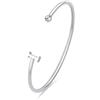S'Agapõ Bracciale Donna, Bracciale Rigido in Acciaio e Cristalli con Simbolo Lettere | Collezione Click - SCK220