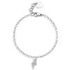 S'Agapõ Bracciale Donna, Bracciale Componibile in Acciaio e Cristalli | Collezione Happy - SHAR30