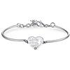 Brosway Bracciale Donna, Bracciale Rigido in Acciaio con Simbolo Cuore | Collezione Chakra - BHK348