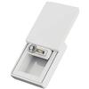 MONOLIX Scatola Sottile Anello di Fidanzamento, Coperchio Scorrevole, per Proposta di Matrimonio a Sorpresa (Bianco-White, MAXI)