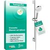 hansgrohe Crometta Set doccia Vario EcoSmart 9 l/min con asta doccia 65 cm, bianco/cromo, 26534400