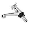 MAGT Rubinetto per Acqua Fredda Rubinetto Freddo, G1/2 in ABS Tipo Singolo per Lavabo Bagno (Maniglia a Croce)