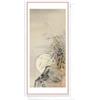 Strand Clothing Ukiyo-e Art - Biglietto di auguri grande giapponese, lungo e alto, con busta, elegante e lussuoso (Koson: erba alla luna piena)