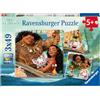 Ravensburger Disney Moana Gifts And Toys - 3 Puzzle da 49 Pezzi per Bambini dai 5 Anni in su