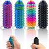 HONBQYCC Little Ouchies Pain Fidget (4 pezzi), con pulsante clicker e spinner, portachiavi per ADHD, giocattolo sensoriale per adulti (laser)