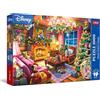 Trefl Premium Plus Quality - Puzzle Disney, Disney Christmas Cottage - 1000 pezzi, serie di puzzle con personaggi, per adulti e bambini dai 14 anni in su
