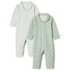 Amazon Essentials x Sofia Grainge Body a Maniche Lunghe in Jersey di Cotone Elasticizzato con Colletto a Volant Unisex - Bambini e ragazzi, Confezione da 2