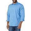 Amazon Essentials Camicia in Popeline Elasticizzato A Manica Lunga dalla vestibilità Regolare Uomo, Blu Chiaro, XS