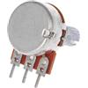 SUPVOX Potenziometro per Chitarra B250k Lineare Albero Diviso e Zigrinatura Grossa, Controllo Volume Audio, Materiale Plastico e Metallo, Adatto per Effetti e Manopole di Controllo